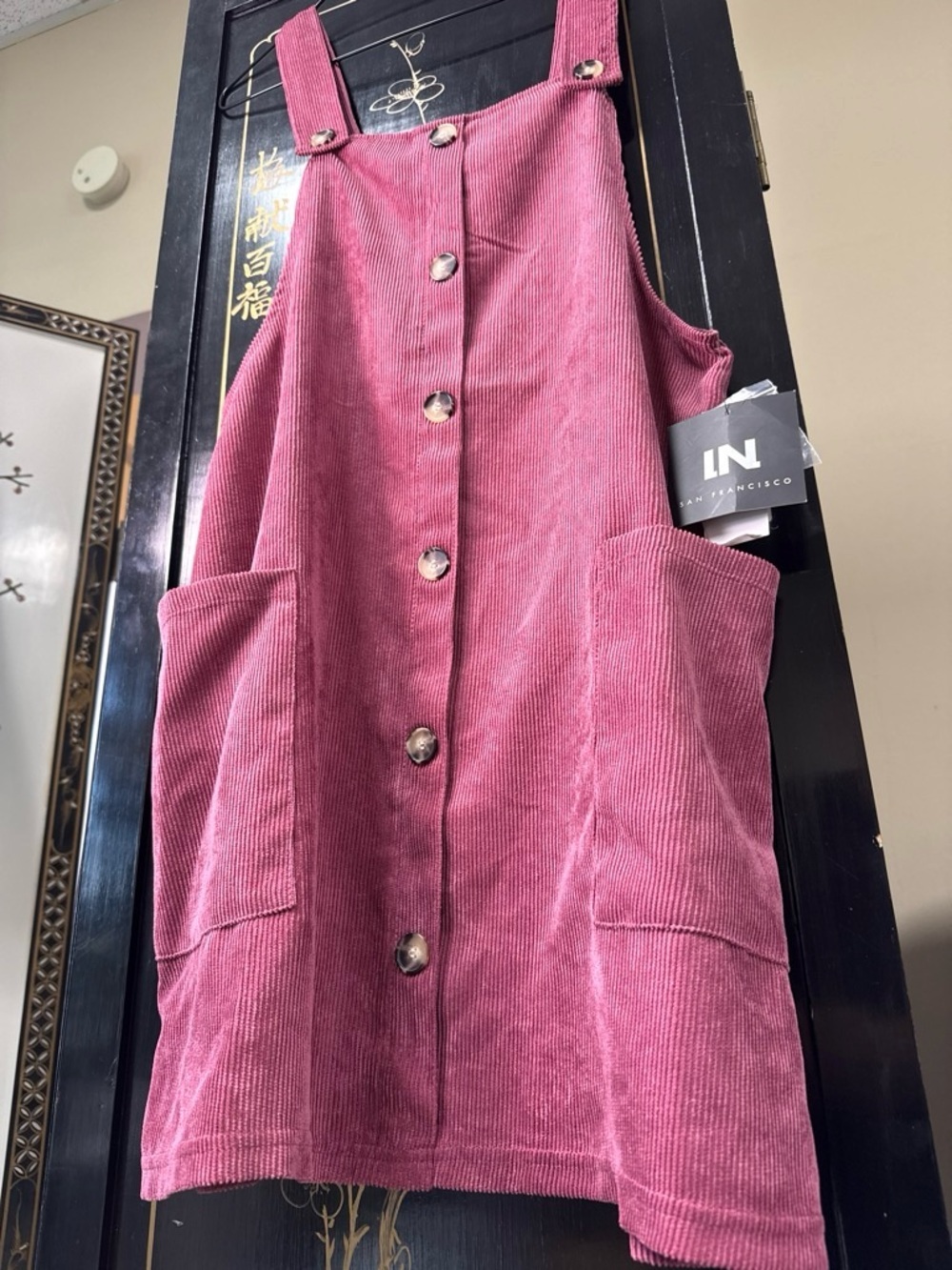 IN San Francisco Wine overalls with pockets Button Font-so much fun 🤩